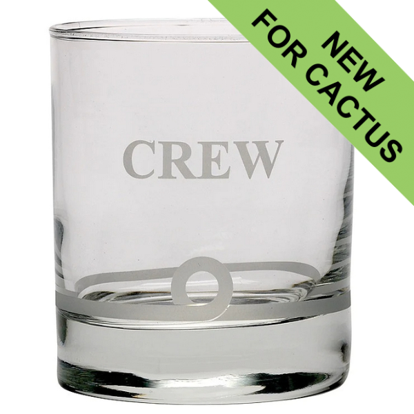 Nauticalia Glass Whisky Tumbler - Crew - 260ml