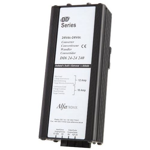 Alfatronix Ddi24-24 240 Converter Dc To Dc Multi Selection - 24vdc To 24vdc 10a Continuous 12a Intermittent