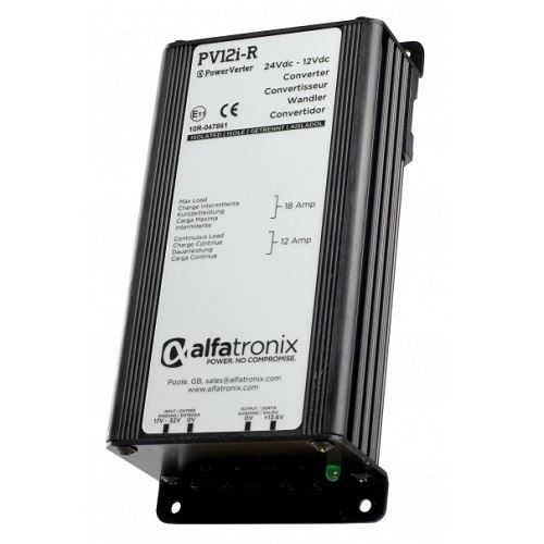 Alfatronix Pv12i-ru 24vdc To 12vdc Converter - Isolated Input To Output - 12a Continuous 18a Intermittent