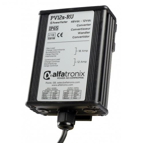 Alfatronix Pv12s-ru 24vdc To 12vdc Converter - Non-isolated (common Earth) - 12a Continuous 18a Intermittent
