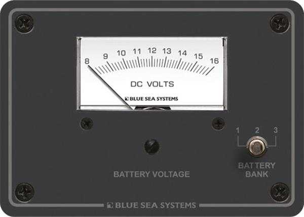 Blue Sea Volt Test Panel 3 Bank 12vdc