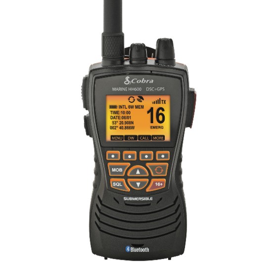 Cobra HH600G DSC Handheld VHF with GPS and Bluetooth