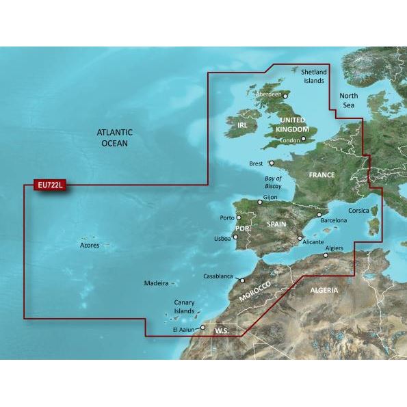 Garmin G3 Vision Large Chart - VEU722L - Europe Atlantic Coast