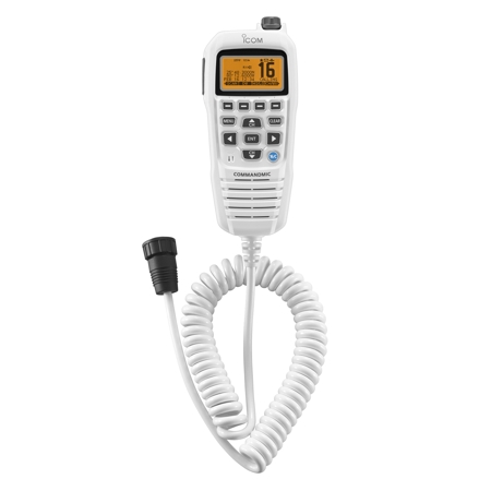 Icom HM-195W Command Mic IV Remote-Control Microphone - White