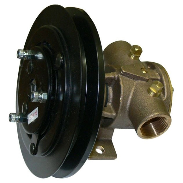 Jabsco 50080-2201 Clutched Bilge Pump - Bronze - Single B Pulley - 1in BSP Ports - 12V