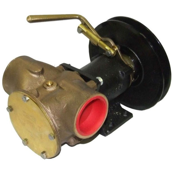 Jabsco 51270-2011 Manual Clutched Bilge Pump - Bronze - Single A/B Pulley - 2in BSP Ports