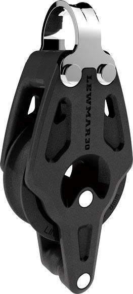 Lewmar 30mm Control Single Fixed Strap Block With Becket
