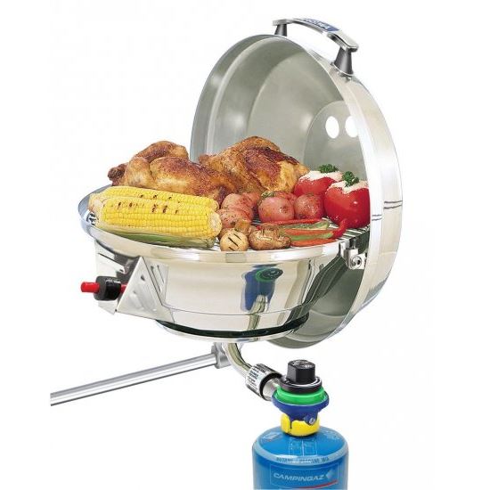 Magma Marine Kettle Gas Grill with New Electronic Pulse Ignition 17Inch (43cm) BBQ