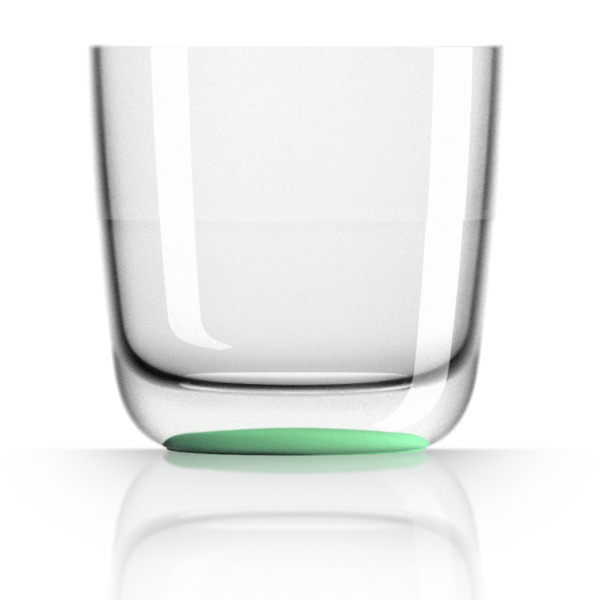 Marc Newson Palm Tumbler Glass - Glow Green - 285ml