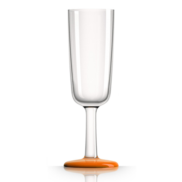 Marc Newson Palm Champagne Flute - Orange - 180ml