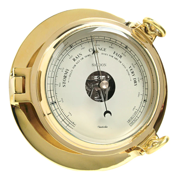 Nauticalia Saloon Barometer - Brass - 9 Inch