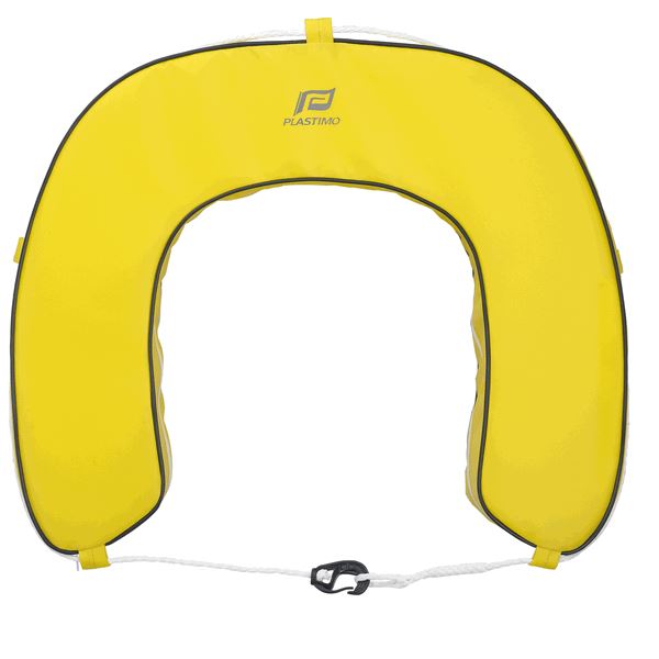 Plastimo Horseshoe Buoy With Removable Cover - Yellow