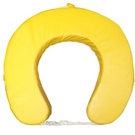 Waveline Bright Yellow Horse Shoe Lifebuoy With Durable PVC Cover