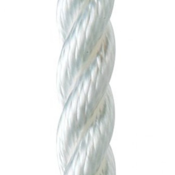Waveline Anchor Warp 3-Strand Polyester Rope - White - 10mm - 30m