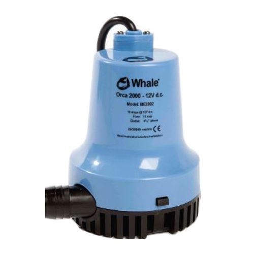 Whale Orca Compact Bilge Pump 2000GPH 12v