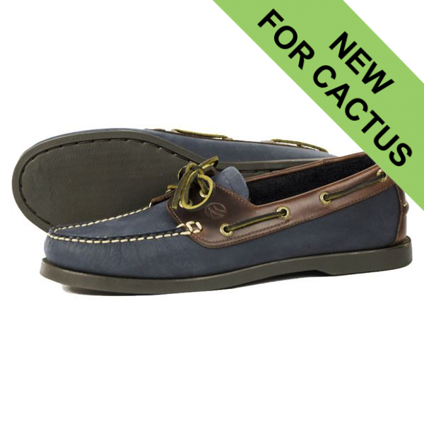 Apache Moose Gybe Deck Shoes - Navy/Oak - Size 41