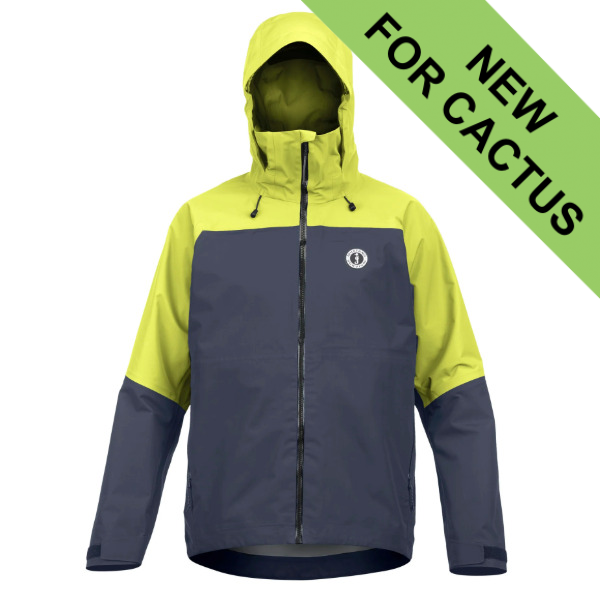 Mustang Mens Taku Essential Jacket - Admiral Grey - Mahi Yellow - Sizes M to XL