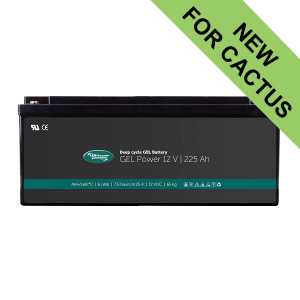 Whisper Power Deep Cycle Gel Battery - 12V/225Ah