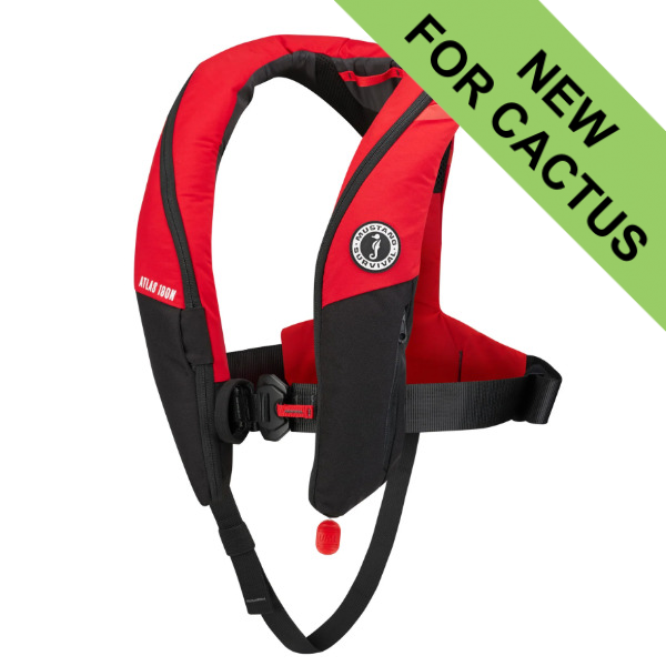 Mustang Atlas 190 Pro Sensor Automatic Life Jacket - Red / Black