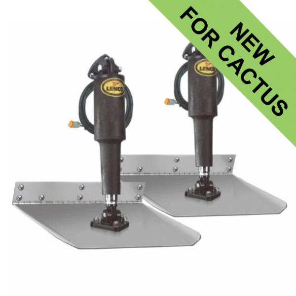 Lenco Trim Tab Kit - No Switch - 12in x 12in / 30.48 x 30.48cm