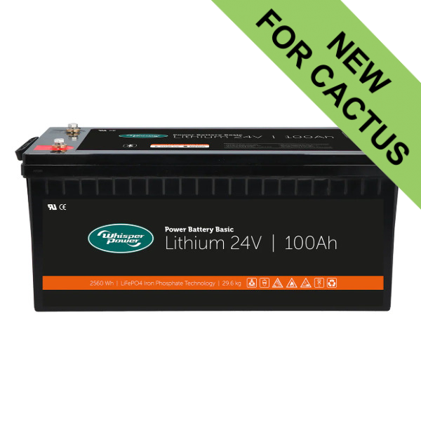 Whisper Power Lithium Power Basic Battery - 24V / 100Ah