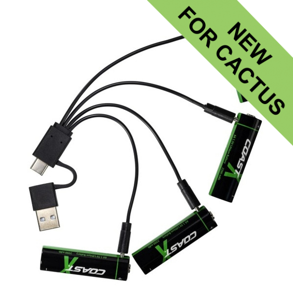 Coast ZX Rechargeable AA Batteries - 4-Pack