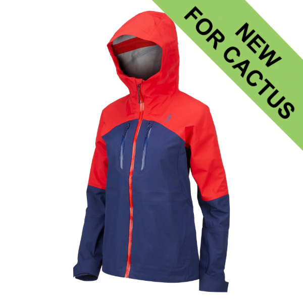 Mustang Womens Taku Waterproof Jacket - Neptune / Red - Large