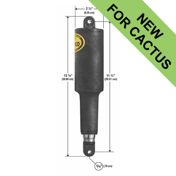 Lenco 101 Trim Tab Actuator - 2-1/4in / 5.715cm Stroke - 5/16in Mount - 12V