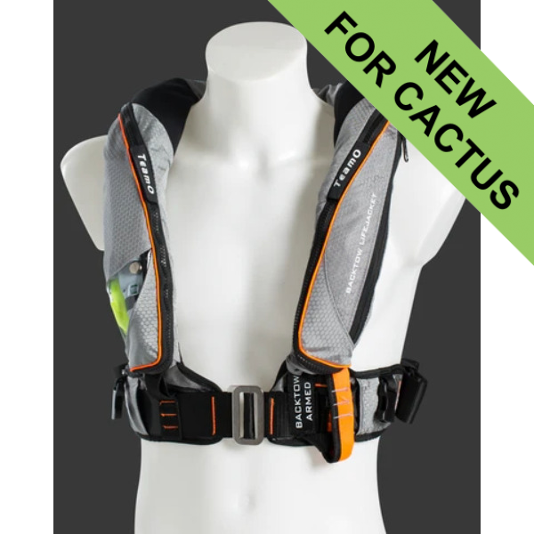 TeamO 275N Ocean BackTow Lifejacket - Pro Sensor Elite - Grey / Orange