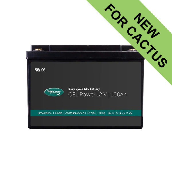 Whisper Power Deep Cycle Gel Battery - 12V/100Ah