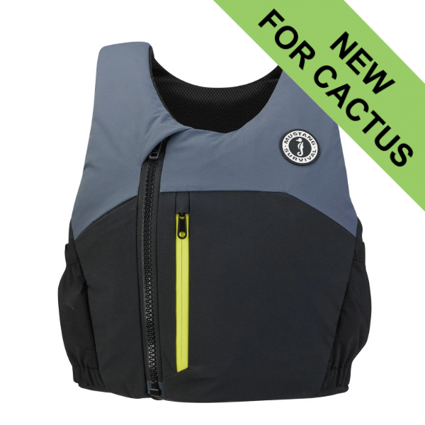 Mustang Podium 50 Buoyancy Aid - Black / Admiral Grey - Sizes M to XL