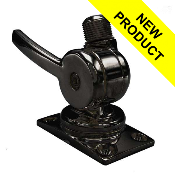 Shakespeare Marine 6187-BL S/Steel Low Profile Ratchet Mount - Black