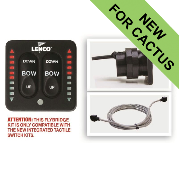 Lenco Flybridge LED Keypad c/w Shielded Harness - 12.2m