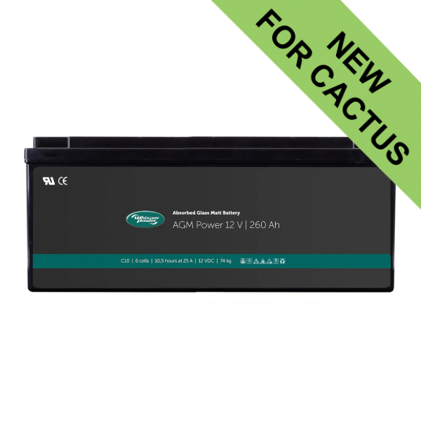 Whisper Power AGM Battery - 12V / 260Ah
