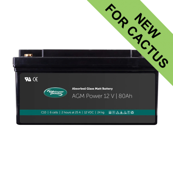 Whisper Power AGM Battery - 12V / 80Ah