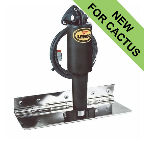 Lenco XDS Electro-Polished Trim Tab Kit - No Switch - 4in x 12in / 10.16 x 30.48cm