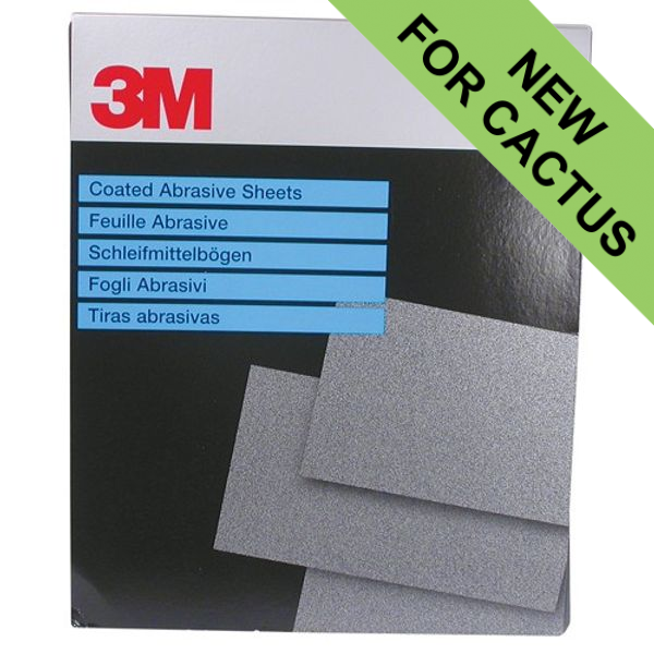 3M 734 Wetordry Abrasive Sheets - P100 - 230 x 280mm - 25-Pack 3M 734 Wetordry Abrasive Sheets - P100 - 230 x 280mm - 25-Pack