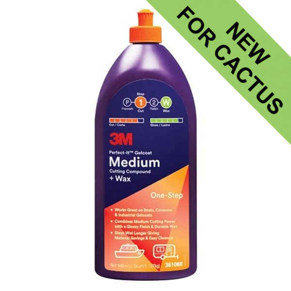 3M Perfect-It Medium Cut Compound + Wax - 946ml 3M Perfect-It Medium Cut Compound + Wax - 946ml