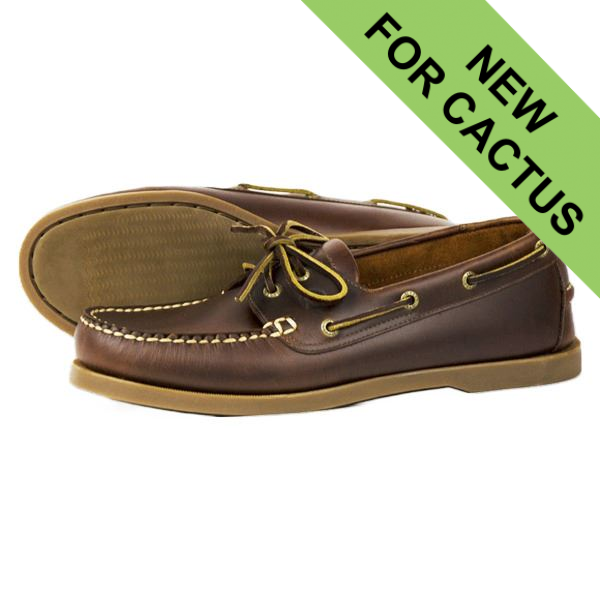 Apache Moose Rig Deck Shoes - Chestnut - Size 46