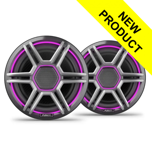 Fusion AP-FL77SPG Apollo LED Marine Speakers - 7.7inch / 400W - Sports Grey - Pair Fusion AP-FL77SPG Apollo LED Marine Speakers - 7.7inch / 400W - Sports Grey - Pair