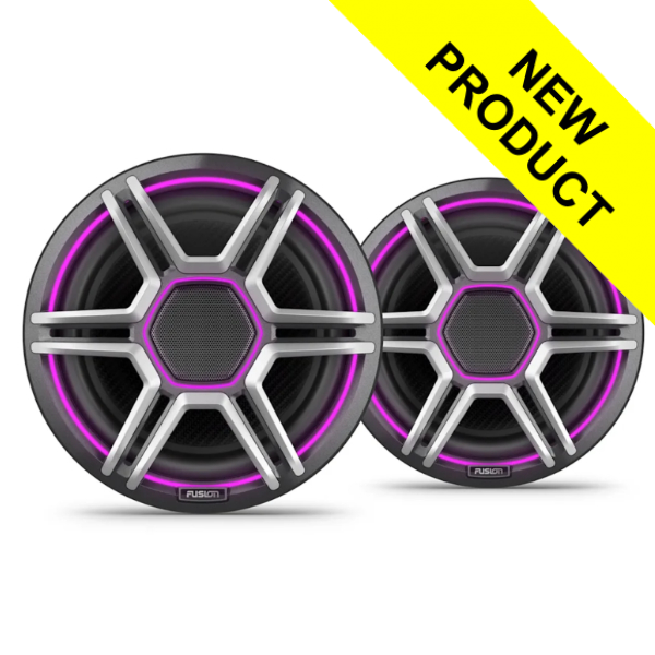 Fusion AP-FL88SPG Apollo LED Marine Speakers - 8.8inch / 520W - Sports Grey - Pair Fusion AP-FL88SPG Apollo LED Marine Speakers - 8.8inch / 520W - Sports Grey - Pair