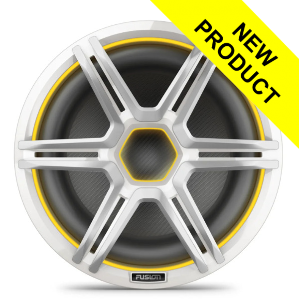 Fusion AP-SL12SPW Apollo LED Marine Subwoofer - 12inch / 1400W - Sports White Fusion AP-SL12SPW Apollo LED Marine Subwoofer - 12inch / 1400W - Sports White