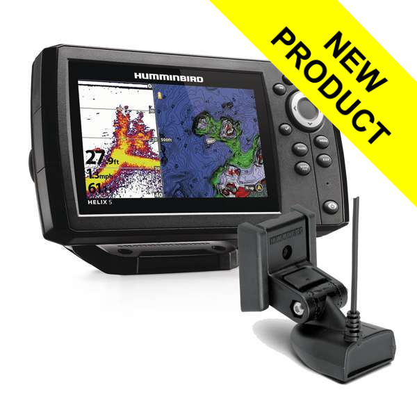 Humminbrid Helix 5 Chirp G3 Plotter / Sounder (Metric) With Transom Mounted Transducer