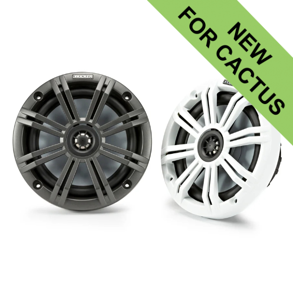 Kicker KA45KM654 Marine Coaxial Speaker System - 6.5 Inch / 165mm - 195W Kicker KA45KM654 Marine Coaxial Speaker System - 6.5 Inch / 165mm - 195W