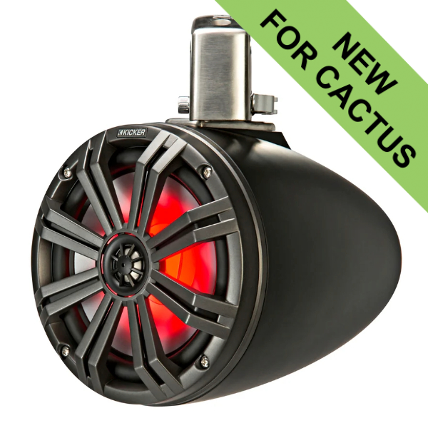 Kicker KA45KMTC8 Tower Coaxial Speaker System c/w LED - 8 Inch / 200mm - Black Kicker KA45KMTC8 Tower Coaxial Speaker System c/w LED - 8 Inch / 200mm - Black