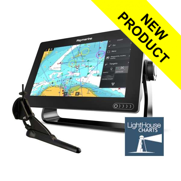 Raymarine Axiom 9 RV - 9 Inch Display With RealVision Sounder With CPT-100DVS DownVision TR And LightHouse Download Chart
