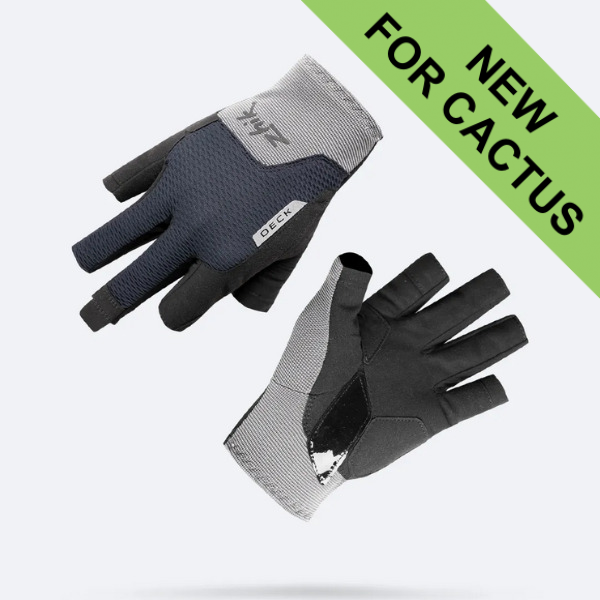Zhik Deck Gloves - Half Finger - Unisex - Grey - Sizes M to XXL Zhik Deck Gloves - Half Finger - Unisex - Grey - Sizes M to XXL