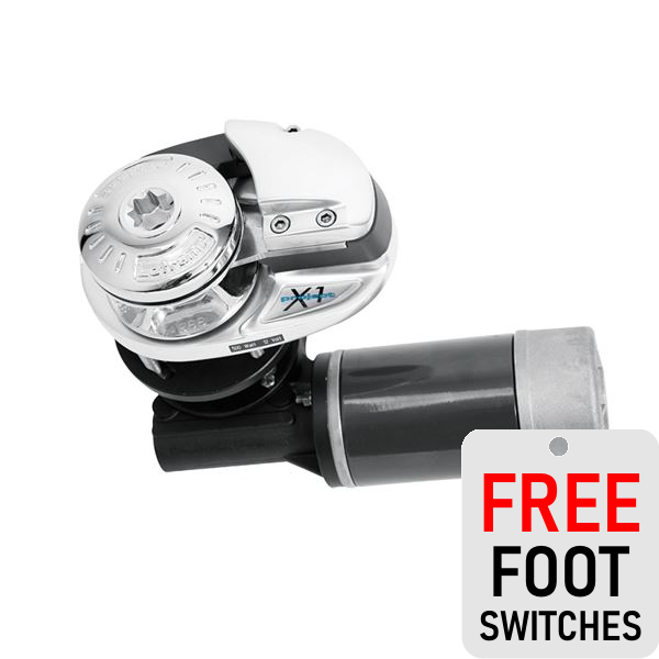 Lofrans X1 Vertical Windlass 12v 500W (Chromed Bronze) 8mm Gypsy (ISO 4565 / DIN 766)