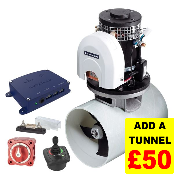 Lewmar 185TT Electric Bow Thruster Kit - GEN2 Joystick - 12V / 5kW
