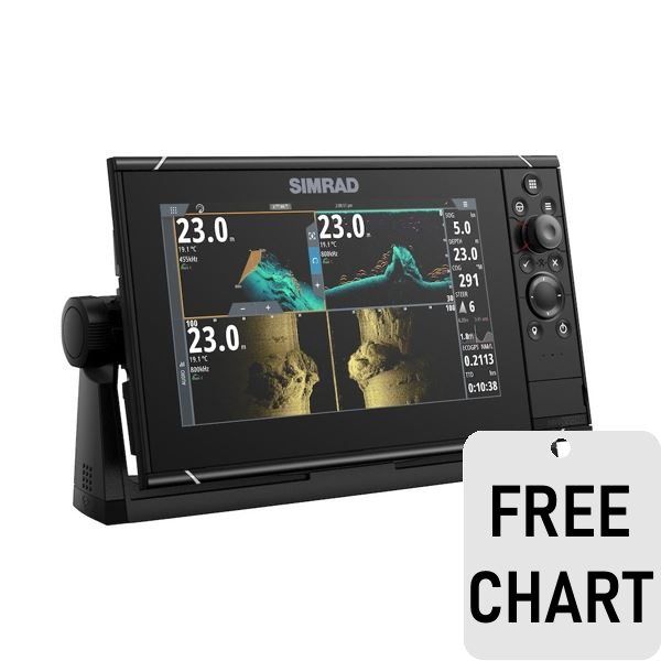 Simrad NSS9 evo3s 9 Inch Multi Function Display With World Base Map